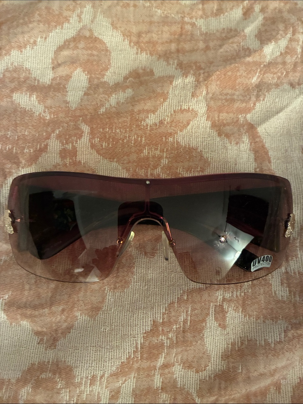 Ed Hardy Look Von Dolce Oversized Shield Sunglasses NWOT - Picture 3 of 7